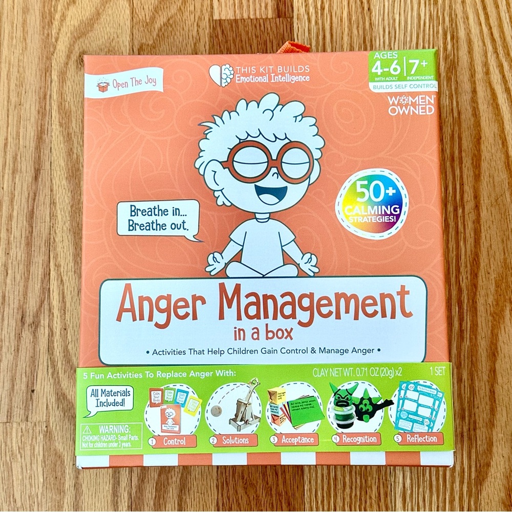 Anger Management in a Box SEL Emotional Regulation Activity Kit